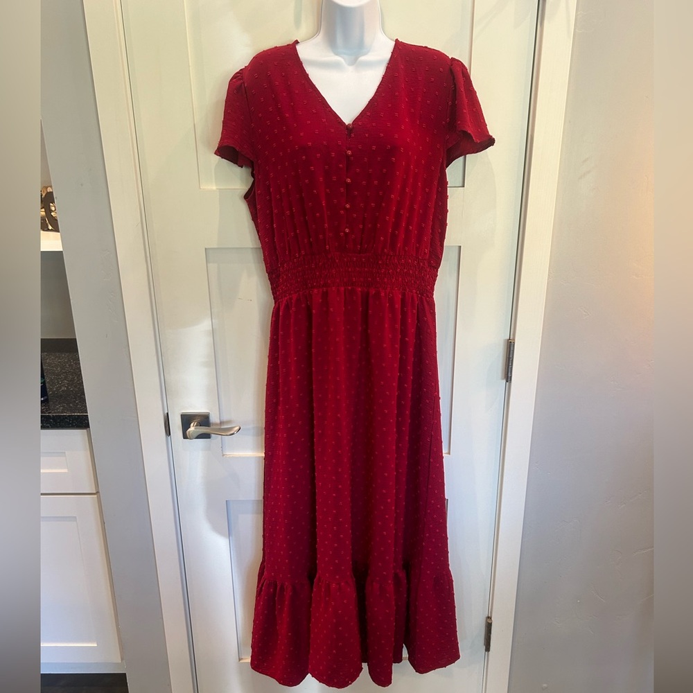 Fun maroon dress